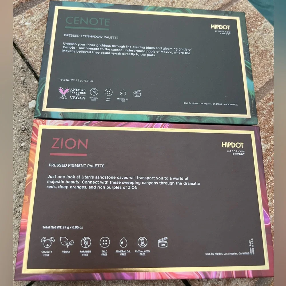 Hipdot ‘Zion and Cenote' eyeshadow palettes - Picture 4 of 4